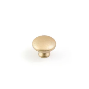 Castella HERITAGE Shaker 30mm Plain Knob Brushed Brass