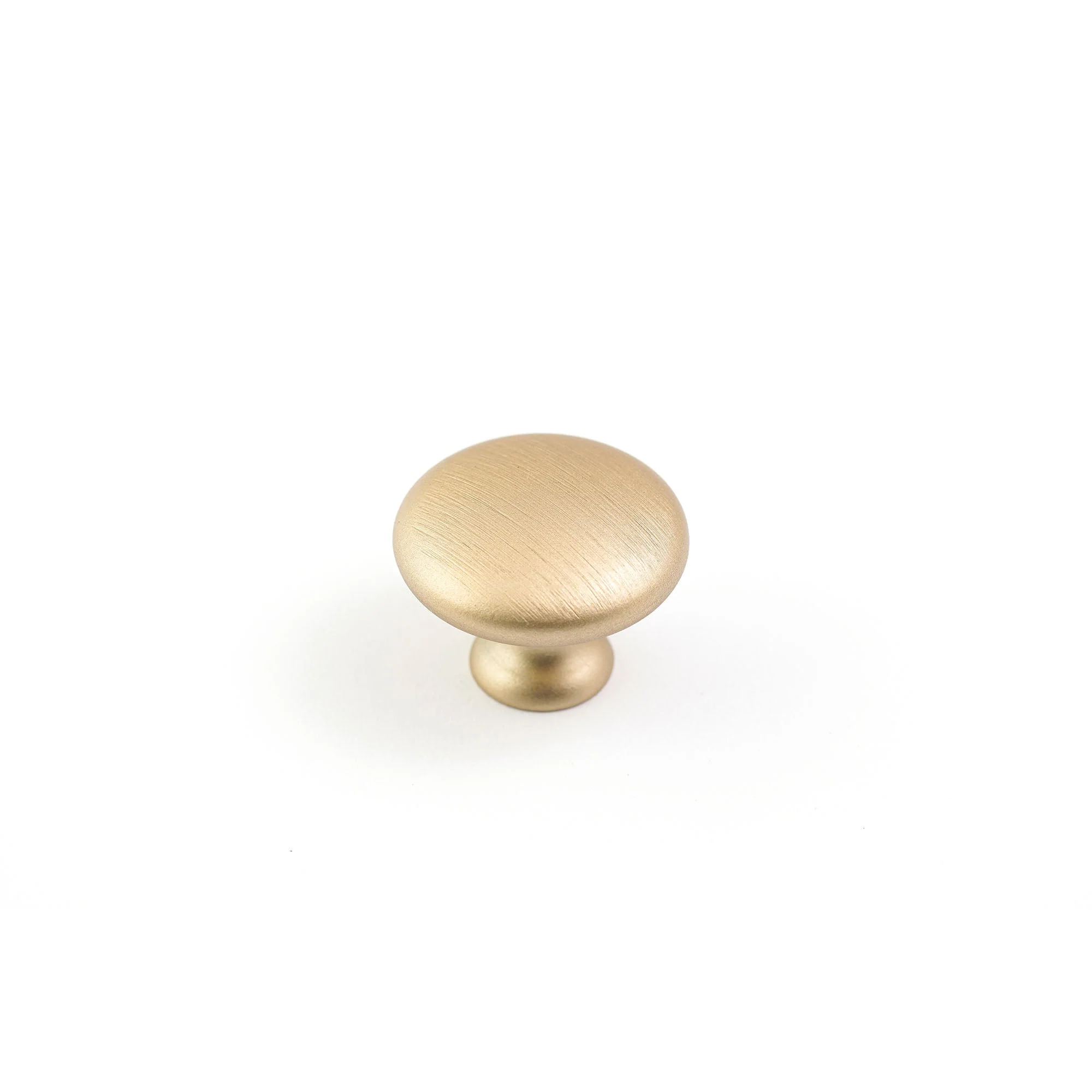 Castella HERITAGE Shaker 30mm Plain Knob Brushed Brass