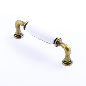 Castella HERITAGE Manor 96mm Handle White/Antique Brass