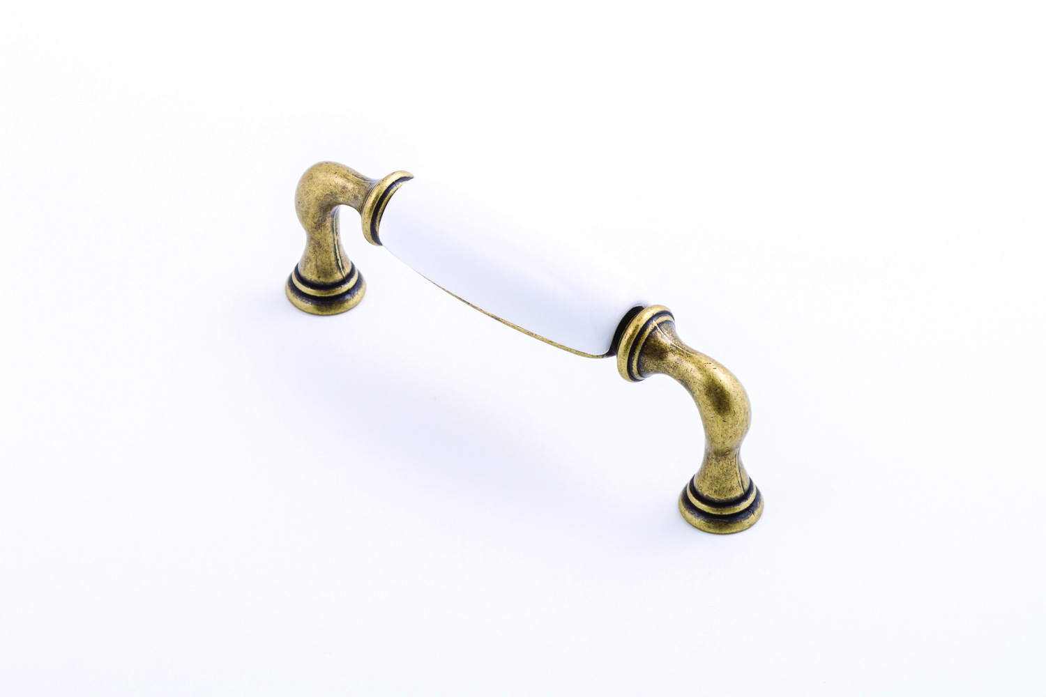 Castella HERITAGE Manor 96mm Handle White/Antique Brass