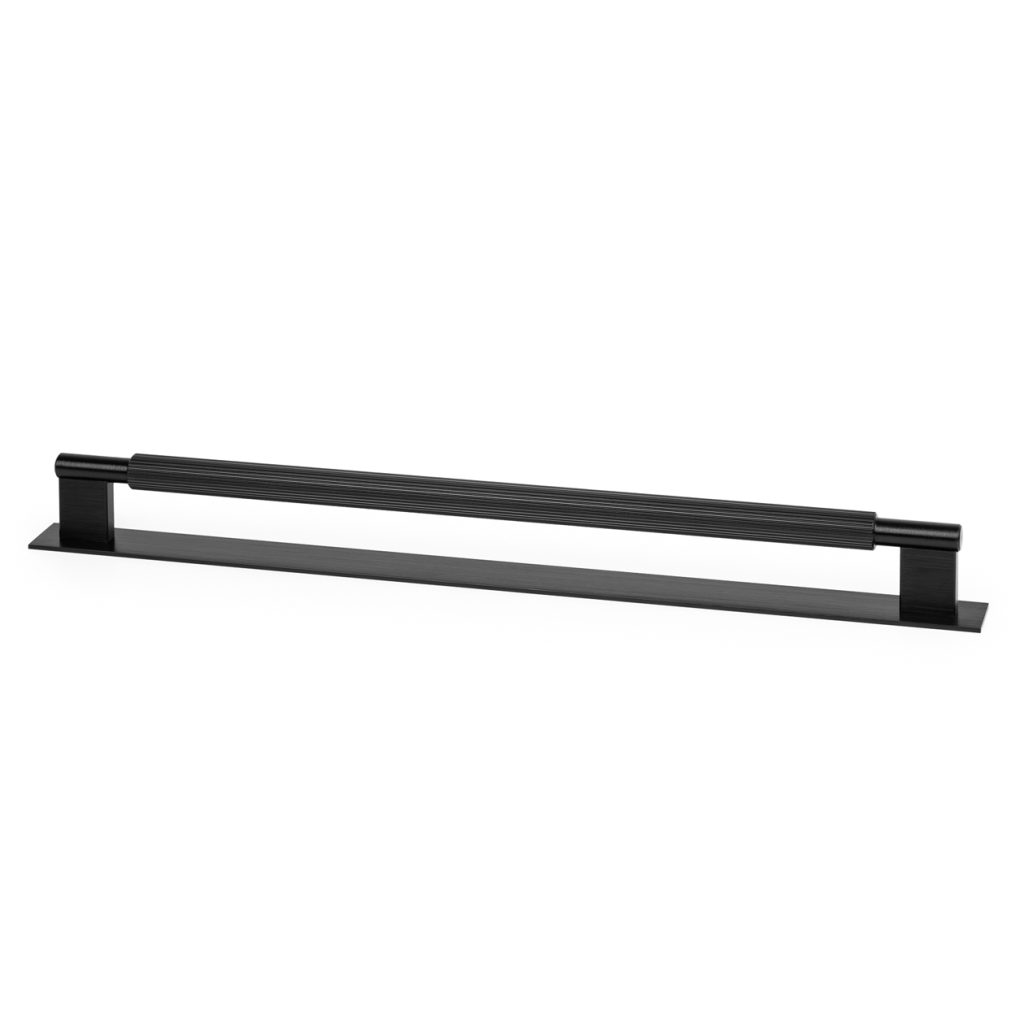 MOMO ARPA D HANDLE BACKPLATE 320MM DULL BRUSHED BLACK Avoca momo-arpa-d-handle-backplate-320mm-dull-brushed-black-avoca