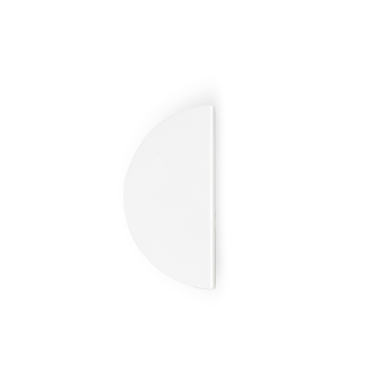 MOMO SOLA HALF ROUND LIP PULL - 80MM - WHITE - Avoca Architechtural