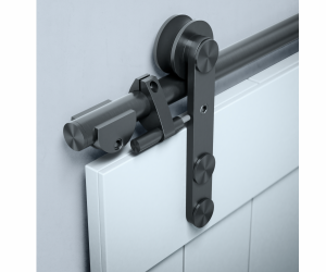 Brio Open Round Rail Barn Door Hanger Set Pair