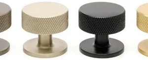 Zanda Florida Knurled Knob, 32mm Graphite Nickel