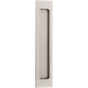 Iver Rectangular Flush Pull Satin Nickel