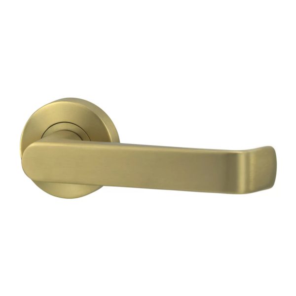 LOCKWOOD VIVID LEVER V1 DUMMY HALF SET  SATIN BRASS