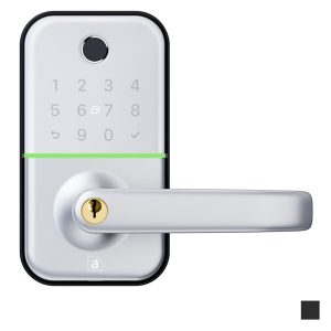 Smart Digital C4 Key In Lever Set White/Silver 140x77mm