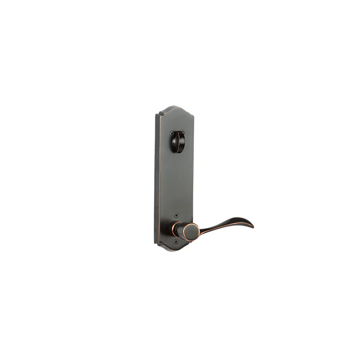N2LOK Etna Entry Handle with Wave lever, Single Cylinder in Venetian Bronze Finish - Image 3