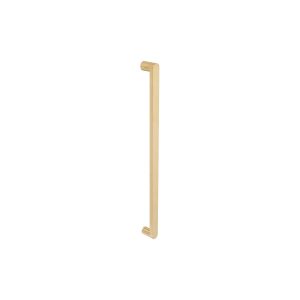 ZANDA Duke Pull Handle, 600mm Crs - Back to Back Satin Brass