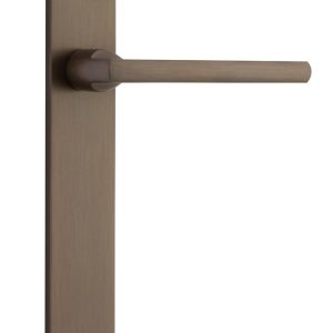 Iver Door Lever Baltimore Rectangular Latch Signature Brass H240xW38xP55mm