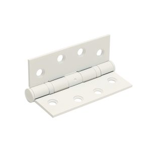 Zanda Satin White Butt Hinge, Loose Pin - 100 x 75 x 2.5mm