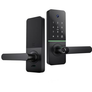 Smart lock H92B (Finger print,Passcode,IC card,APP,Key) Built in Wifi-Black (Camera