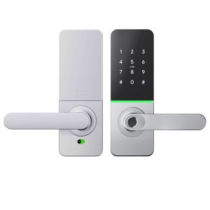 Smart lock H92B(Fingerprint,Passcode,IC card,App,Key)Built in Wifii-BLACK