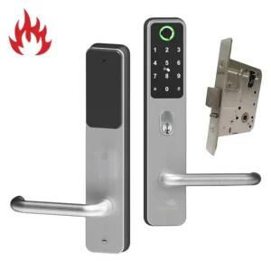 LOCKTON 'E-Series' CADELL52™ Commercial & Domestic Electronic Lever Lock KIT *Satin Stainless Steel* - Incl. 60mm Mortice Lock (Art. SG-ML60)