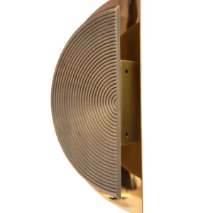 UPTOWN PULL HANDLE Leo Dual Shaded Entrance (SINGLE) L260mm X W130mm in Antique Brass Matt