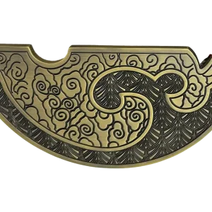 UPTOWN PULL HANDLE Cello Entrance (SINGLE) L200mm X W100mm in Antique Brass and Gold