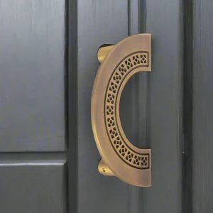 Oro Door Handle 8 x 4 ROSE GOLD DUAL SHADE