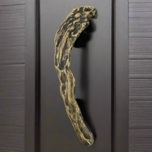 UPTOWN PULL HANDLE Roberto Entrance (SINGLE)  L500mm X W80mm in Antique Brass Matt