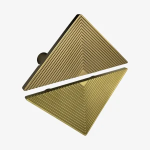 UPTOWN PULL HANDLE Trident Entrance (SINGLE)  L200mm X W100mm in Antique Brass Matt